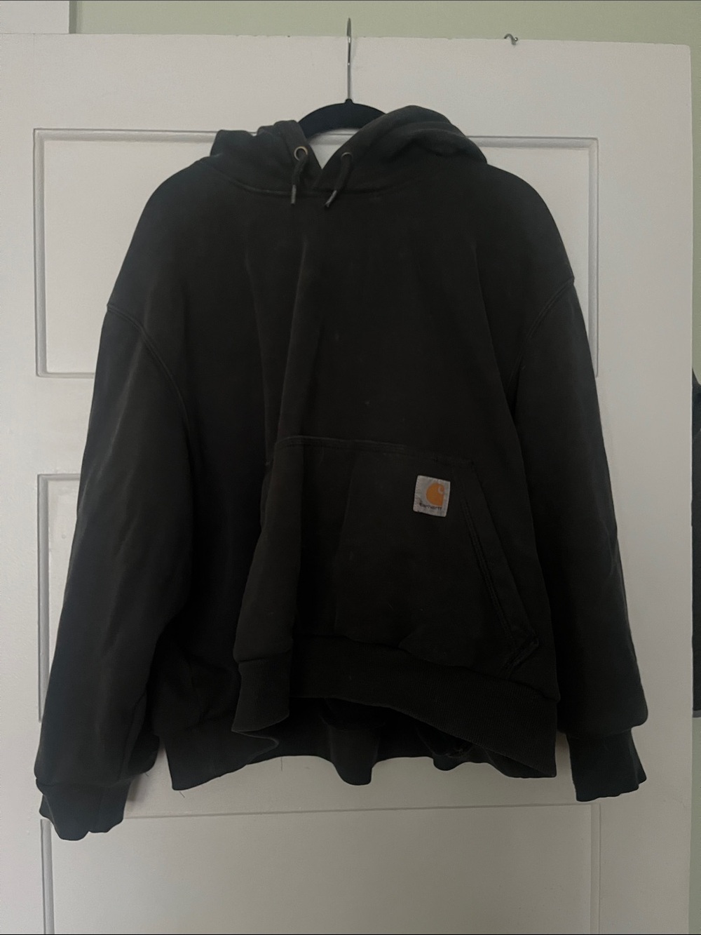 Cropped and resewn carhartt hoodie